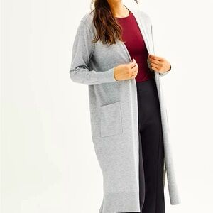 NWT Nine West Long Duster Cardigan Size XS